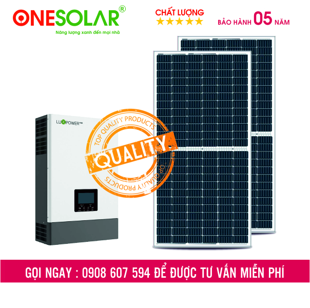 Combo điện mặt trời hòa lưới 15.4KWP - Thiết Bị Năng Lượng Mặt Trời ONE SOLAR - Công Ty TNHH SX Nội Thất ONE TABLE